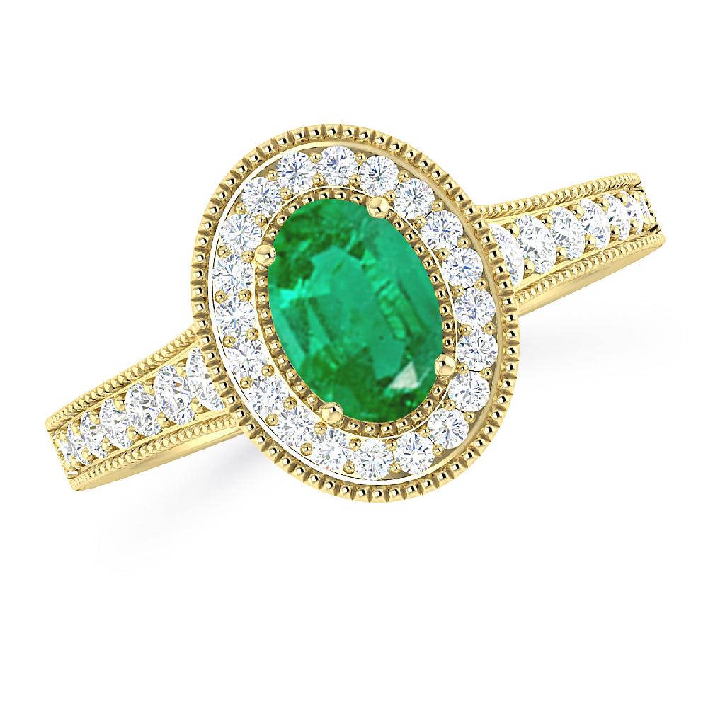 Yellow Gold - Emerald