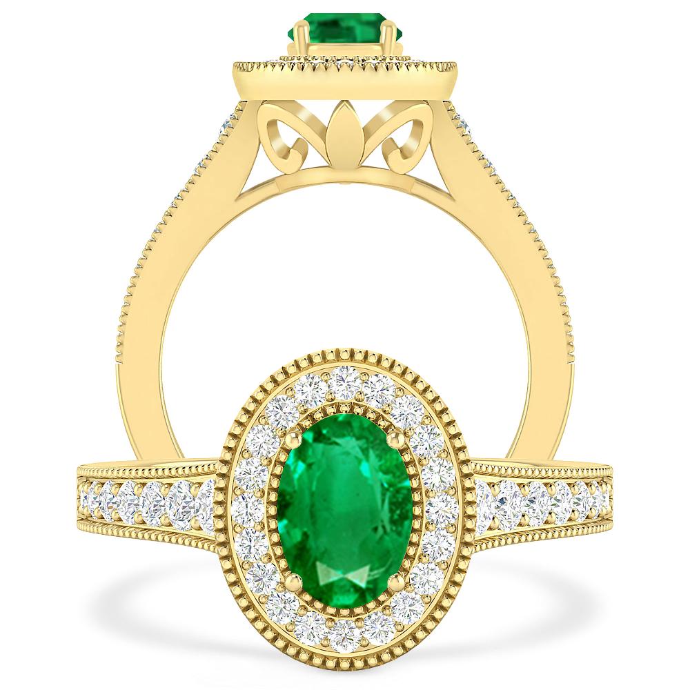 Yellow Gold - Emerald