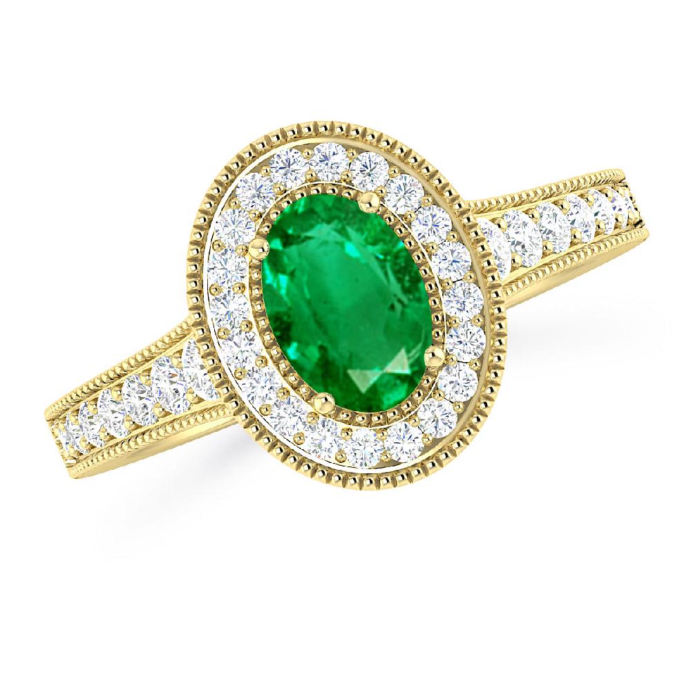 Yellow Gold - Emerald