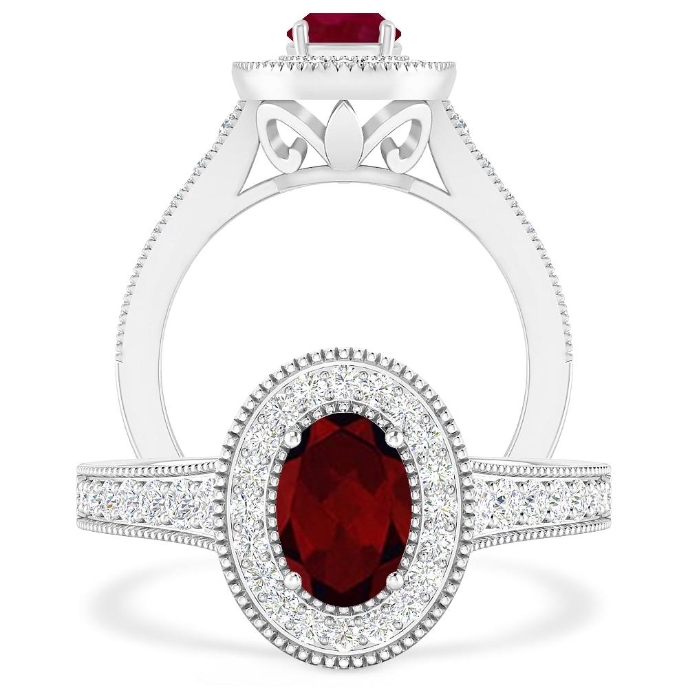 White Gold - Garnet