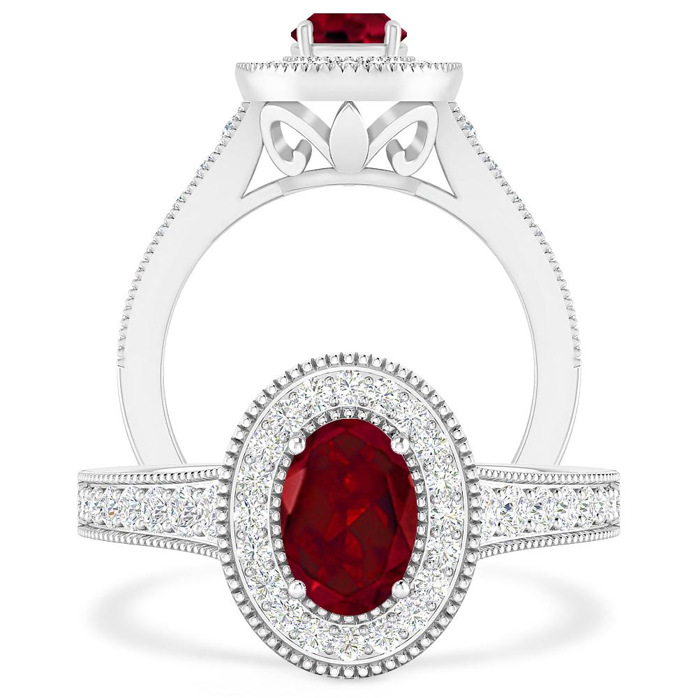 White Gold - Garnet