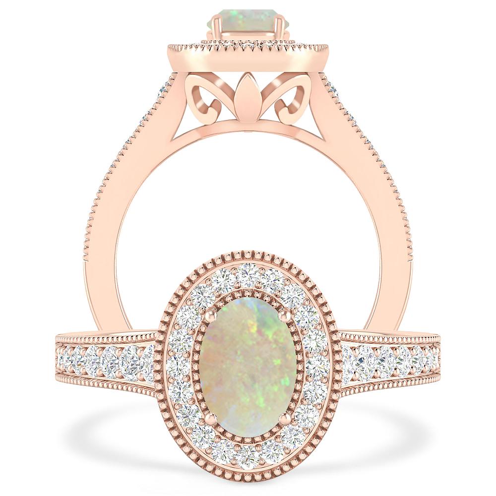 Rose Gold - Opal