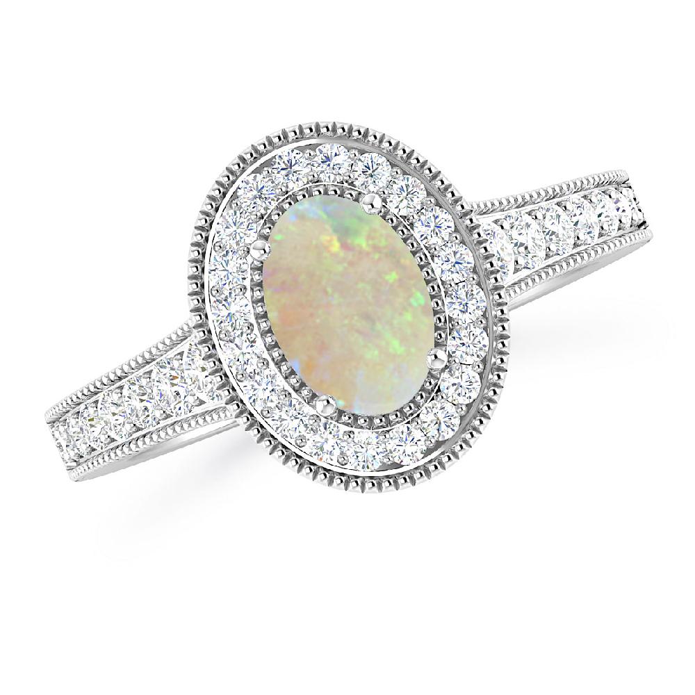 White Gold - Opal