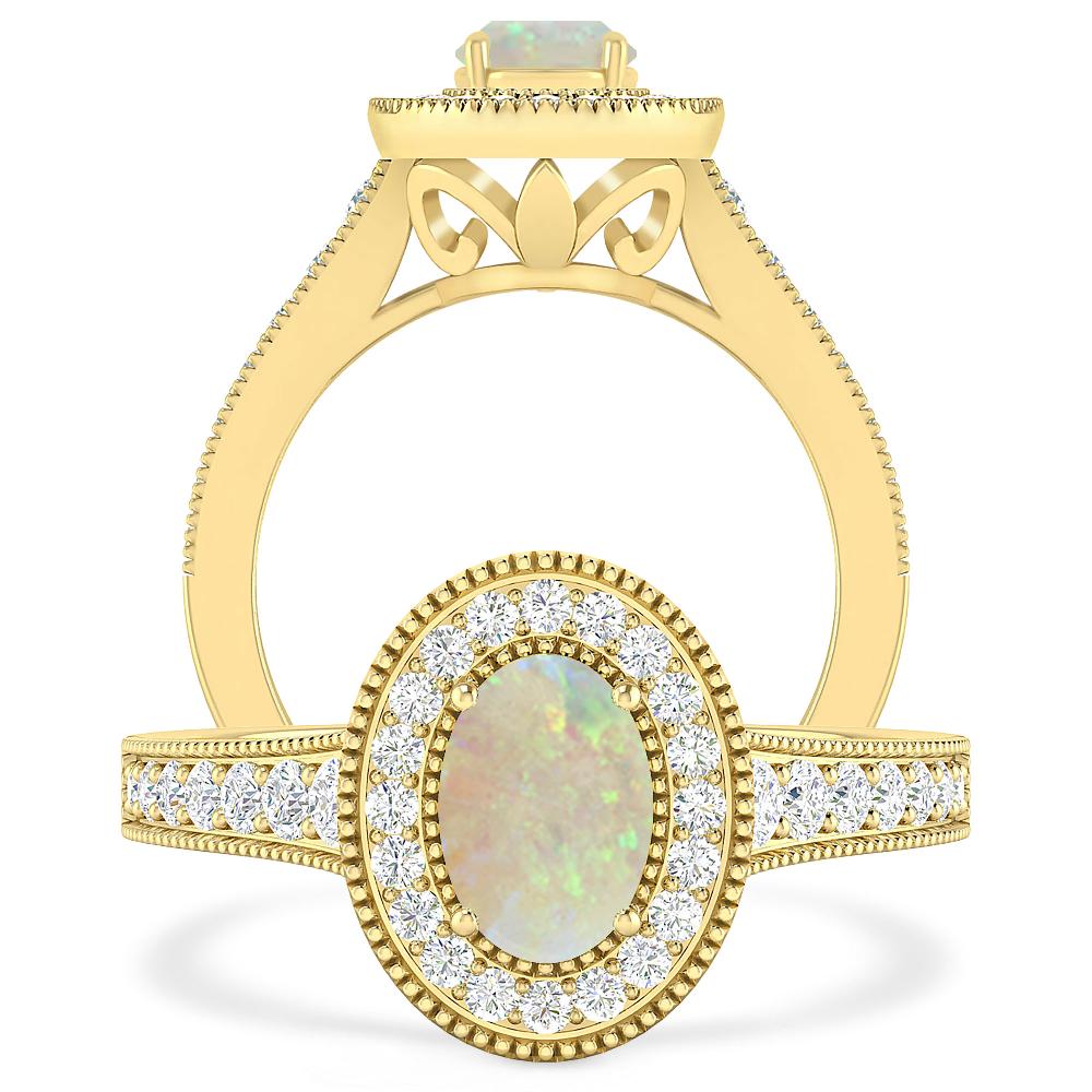 Yellow Gold - Opal