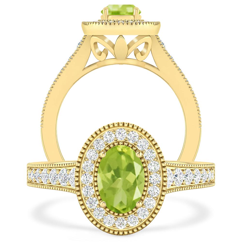 Yellow Gold - Peridot