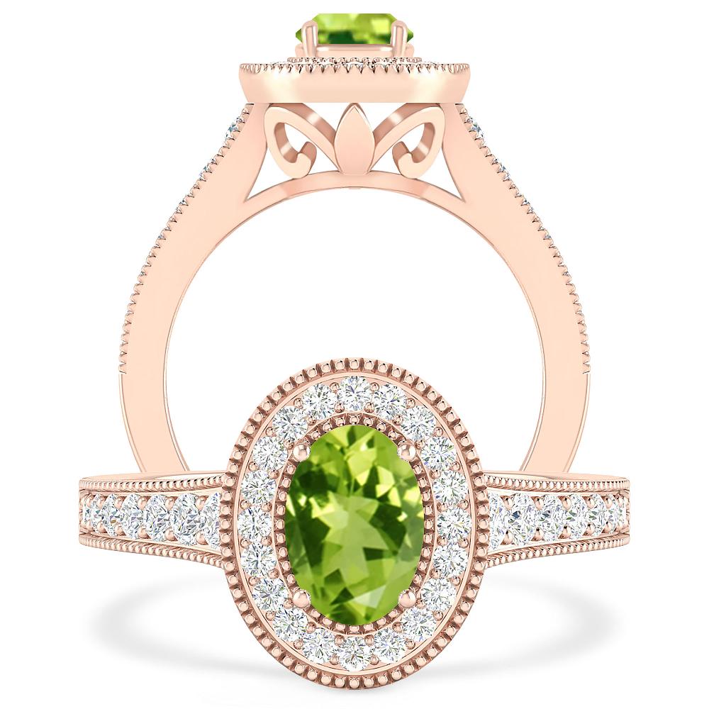 Rose Gold - Peridot