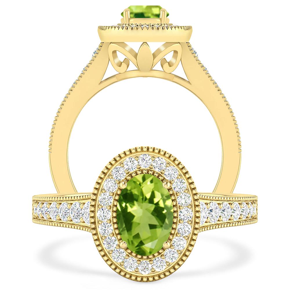 Yellow Gold - Peridot