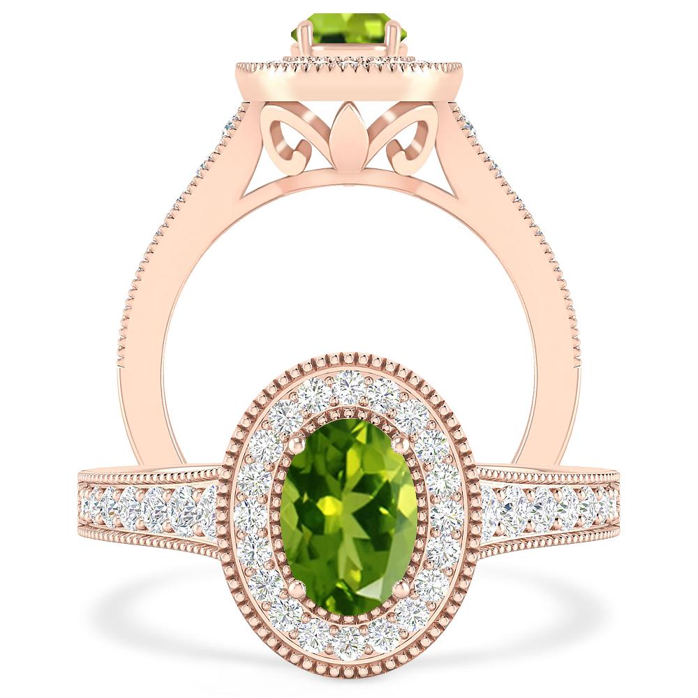 Rose Gold - Peridot