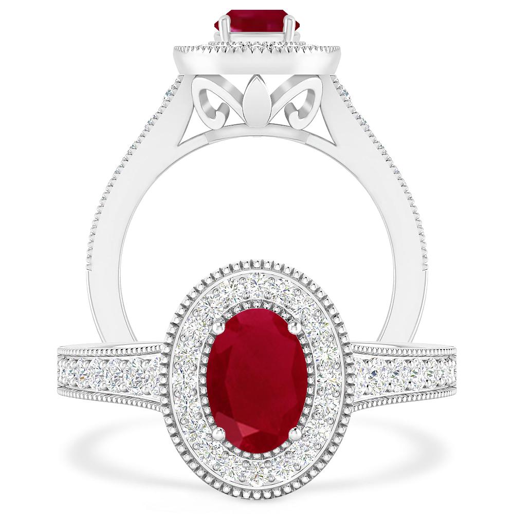 White Gold - Ruby