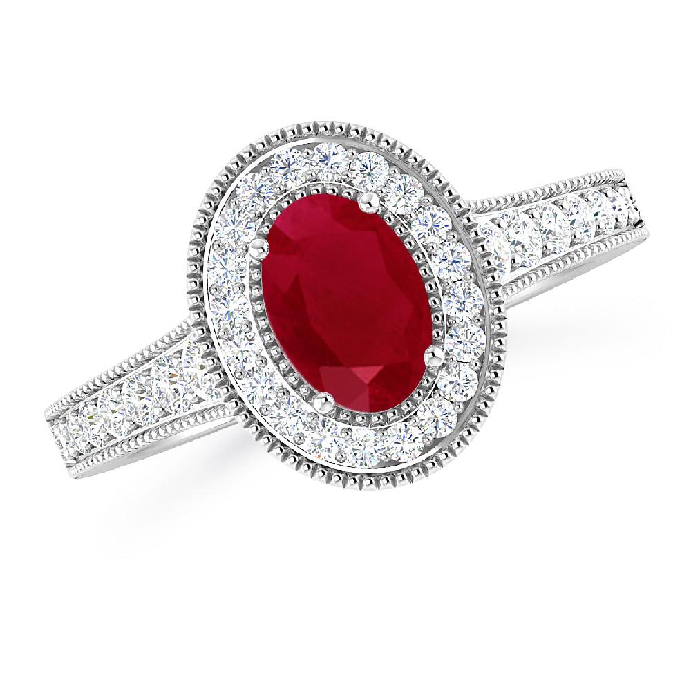 White Gold - Ruby