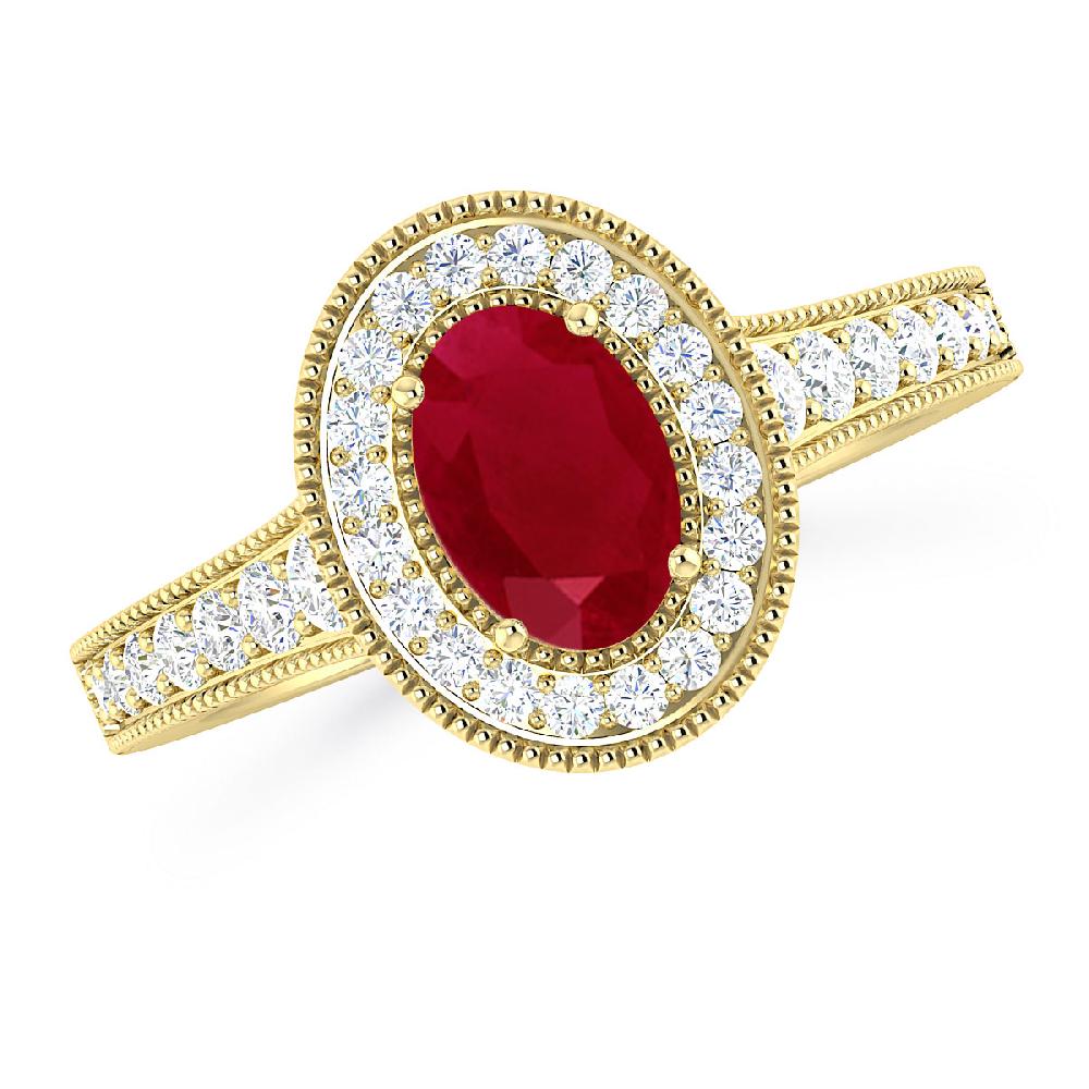 Yellow Gold - Ruby