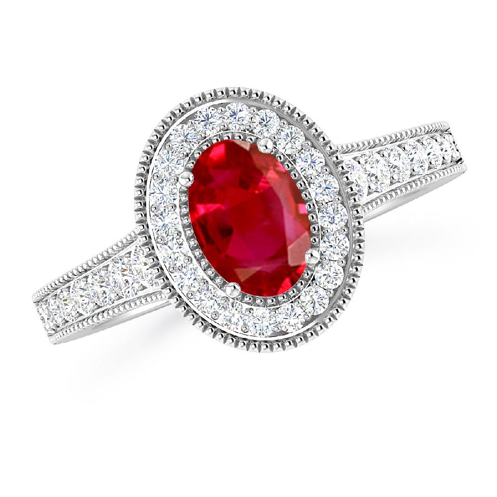 White Gold - Ruby