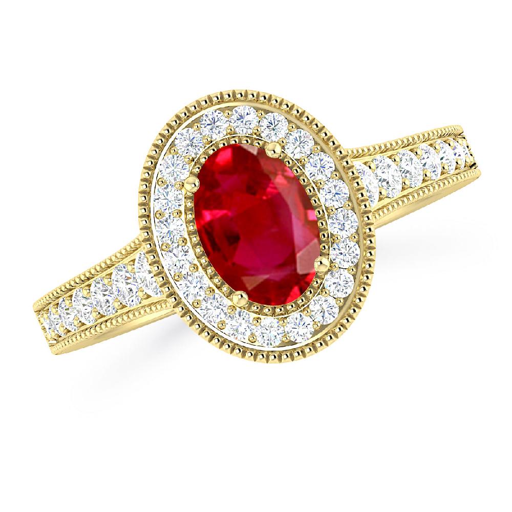 Yellow Gold - Ruby