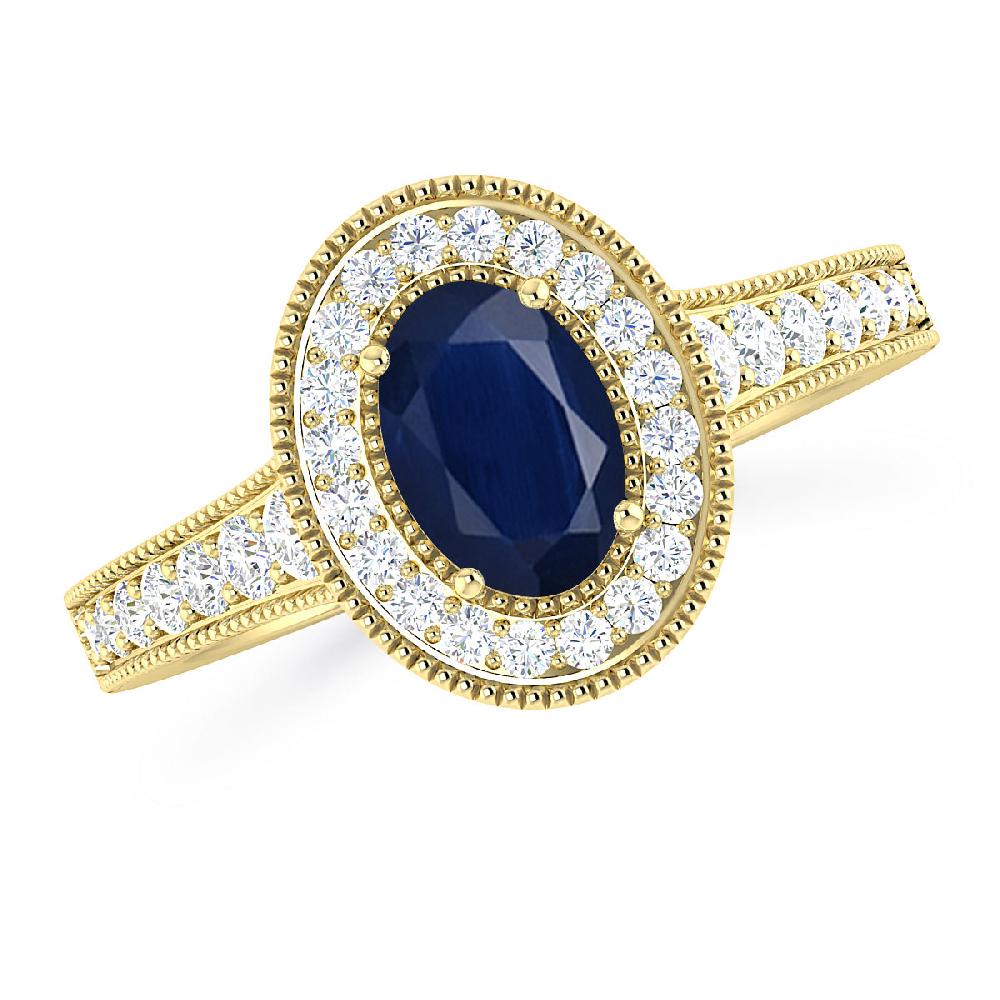 Yellow Gold - Sapphire