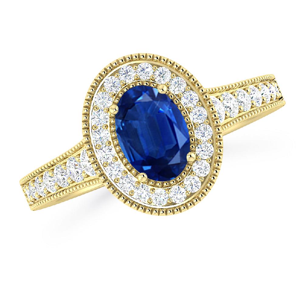 Yellow Gold - Sapphire