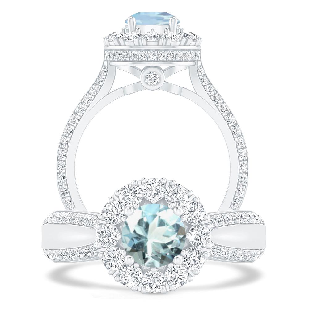 White Gold - Aquamarine