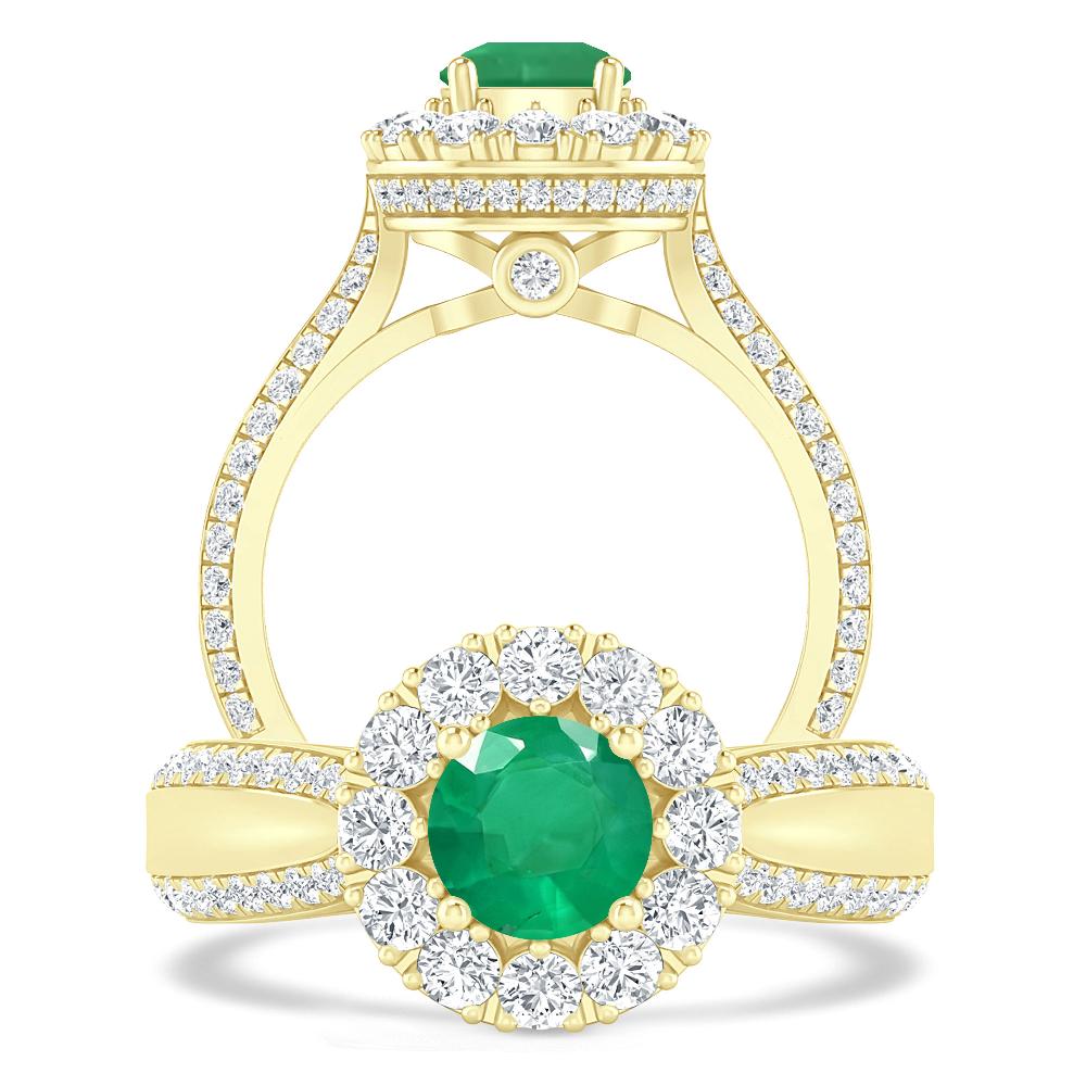 Yellow Gold - Emerald