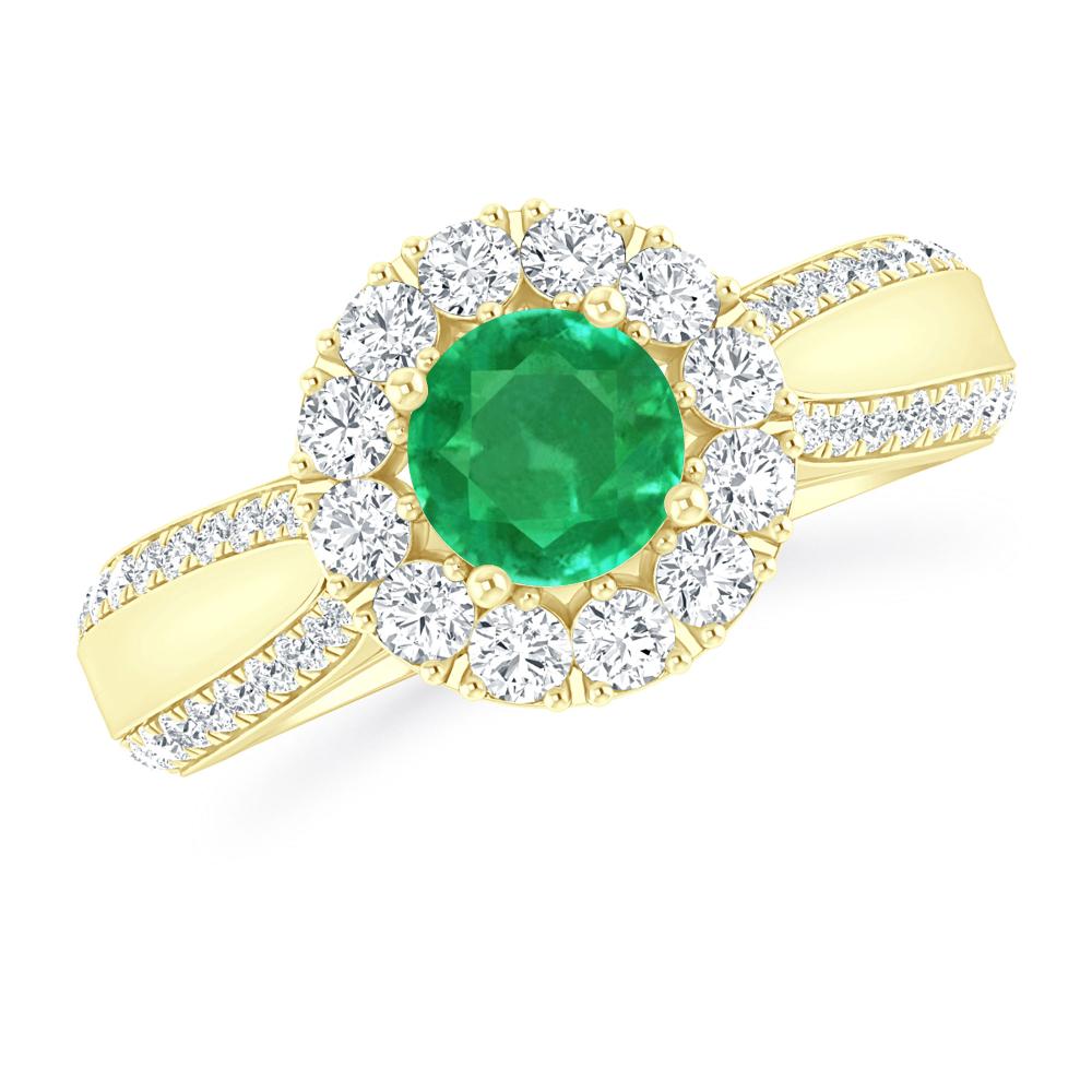 Yellow Gold - Emerald