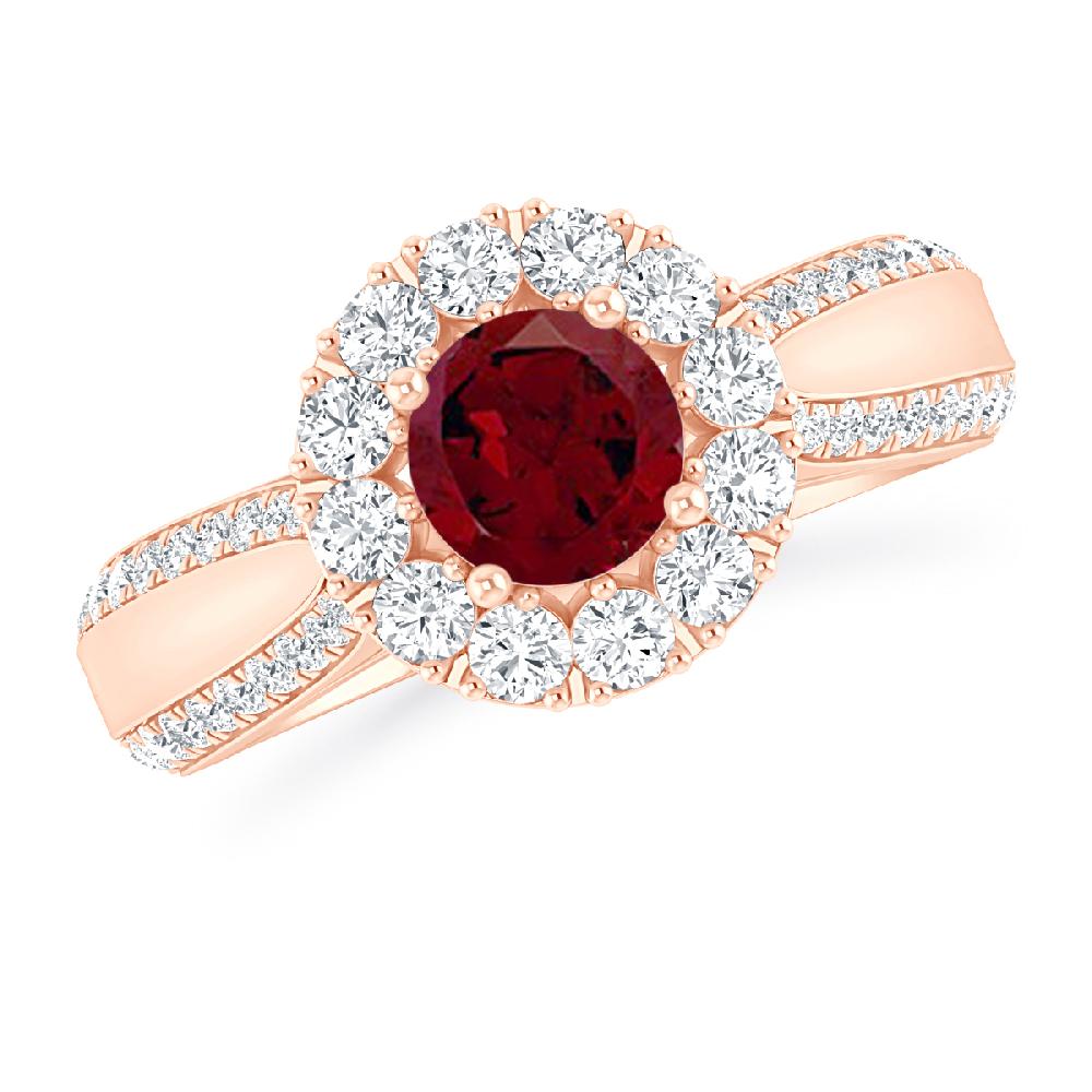 Rose Gold - Garnet