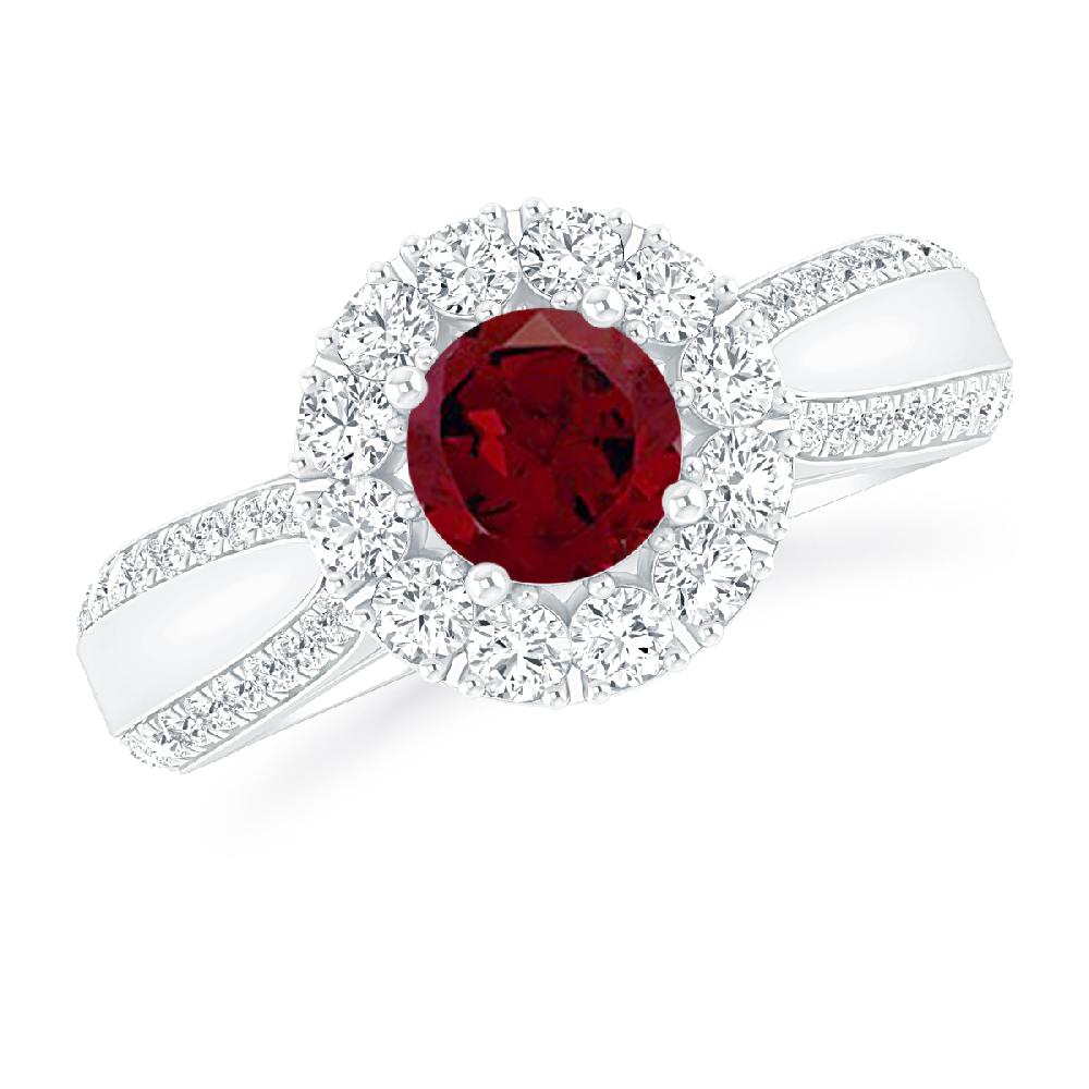 White Gold - Garnet