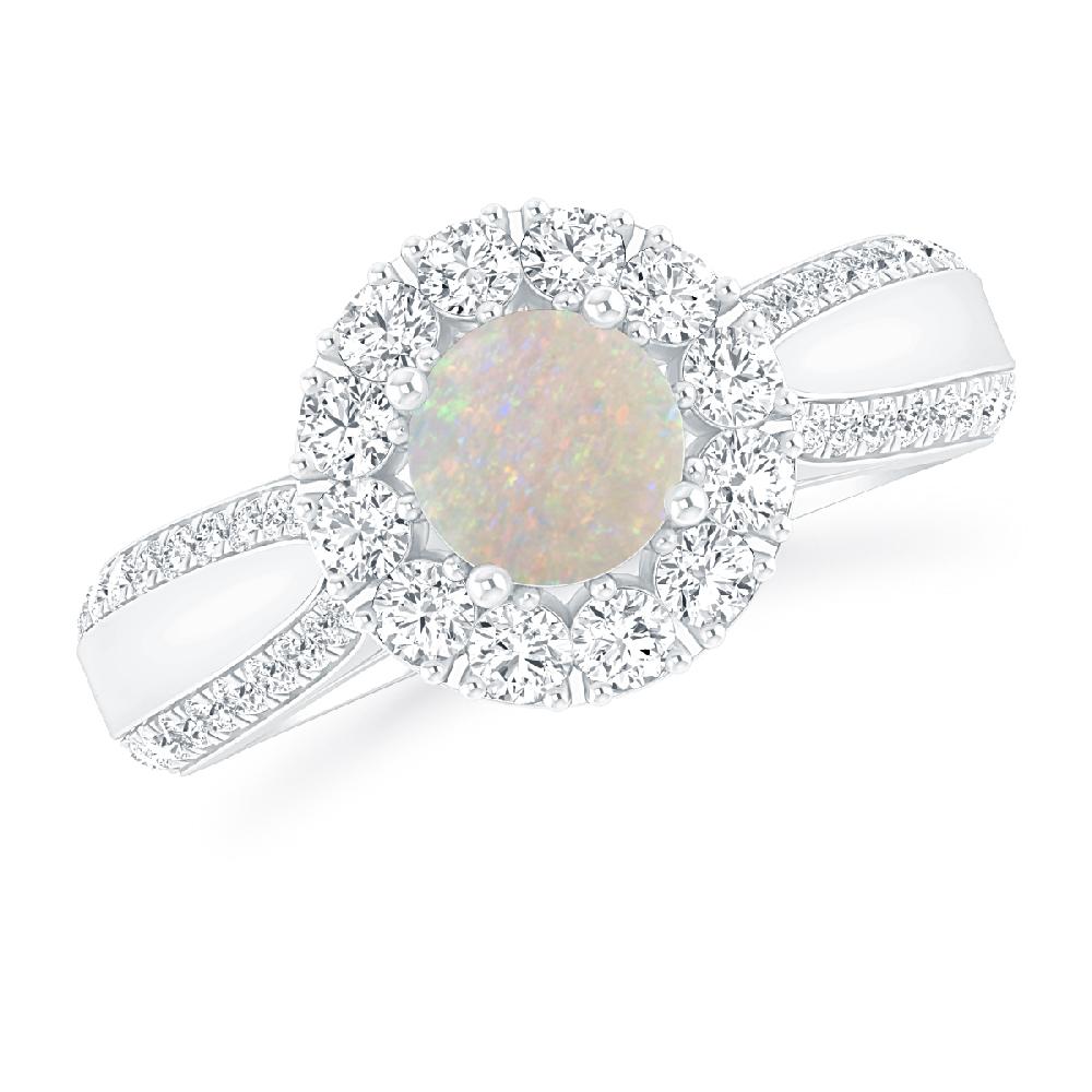 White Gold - Opal