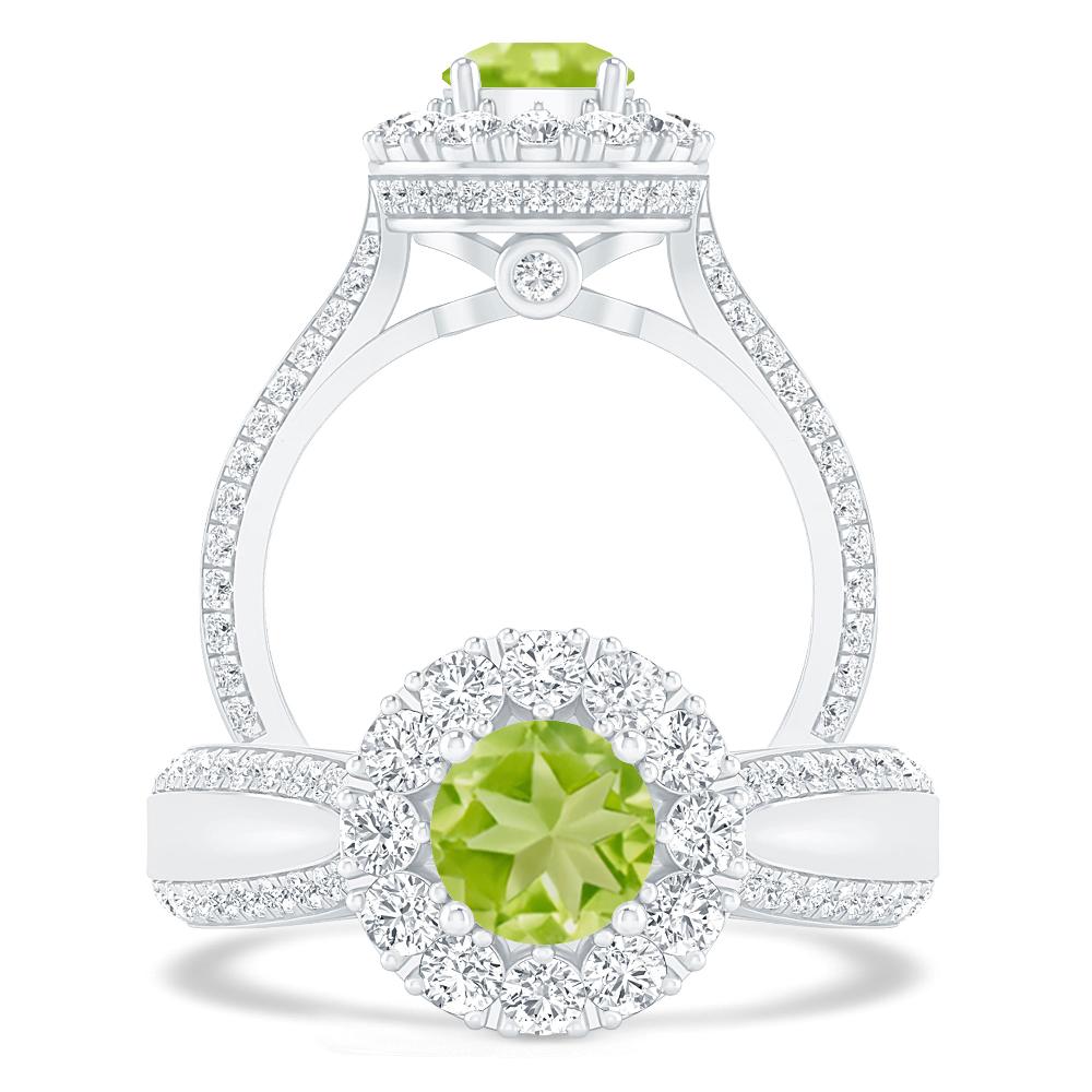 White Gold - Peridot