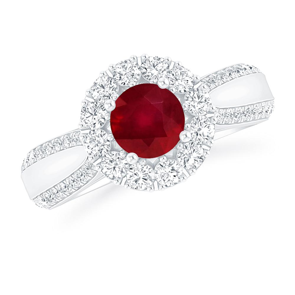 White Gold - Ruby