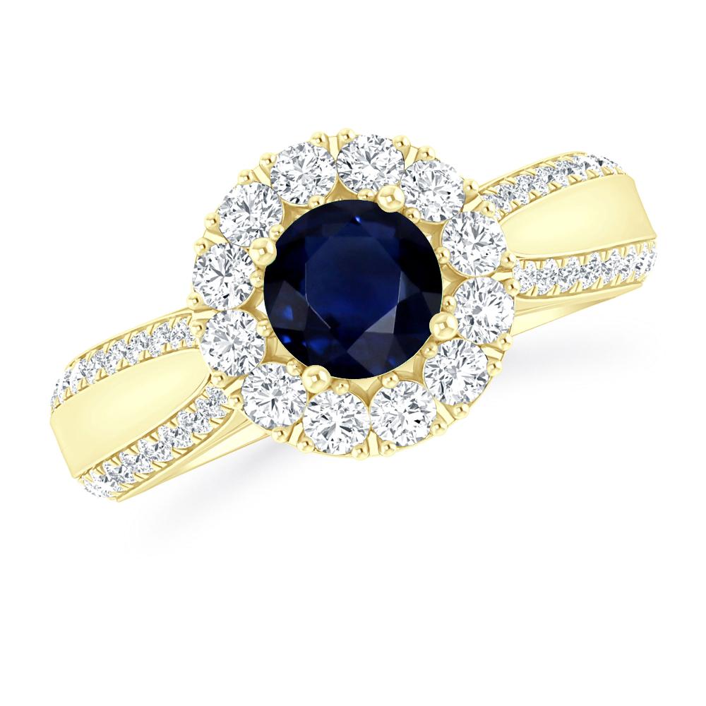 Yellow Gold - Sapphire