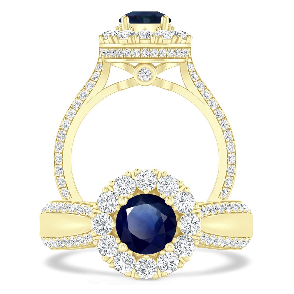 Yellow Gold - Sapphire