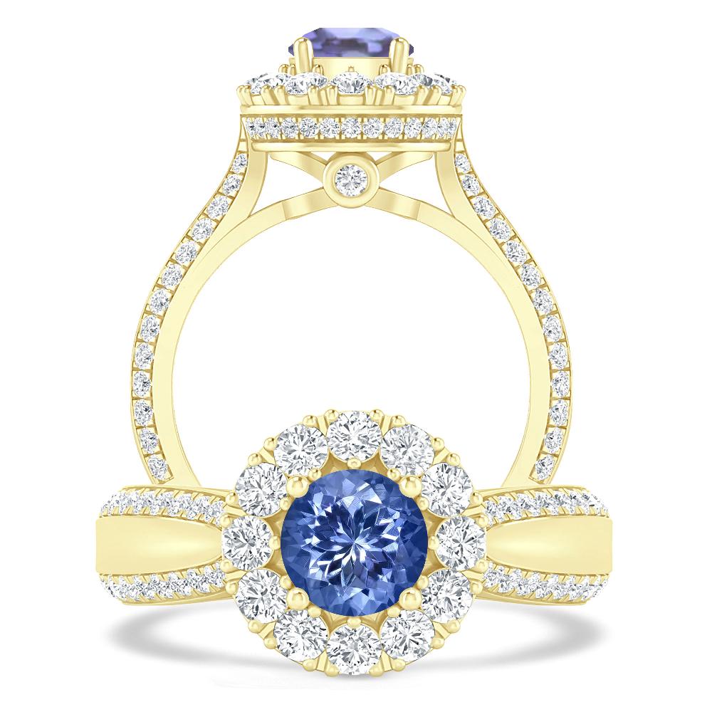 Yellow Gold - Tanzanite