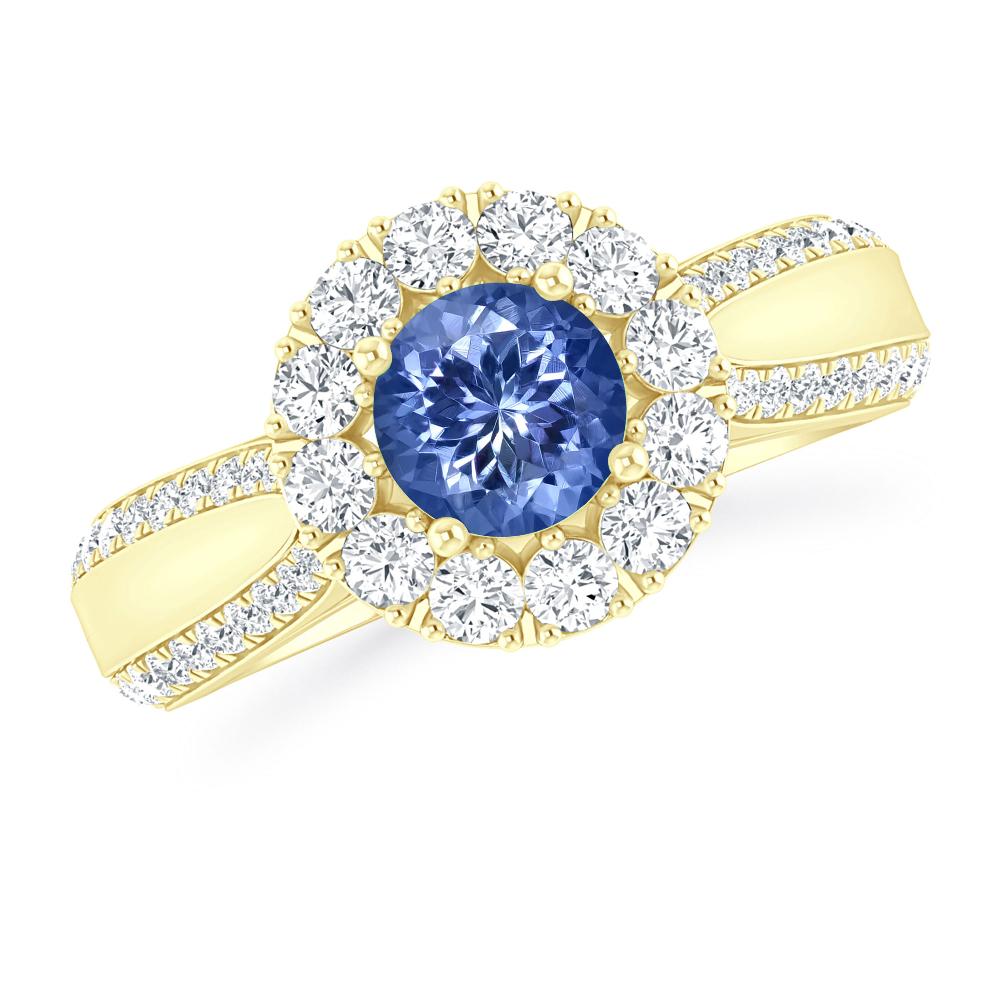 Yellow Gold - Tanzanite