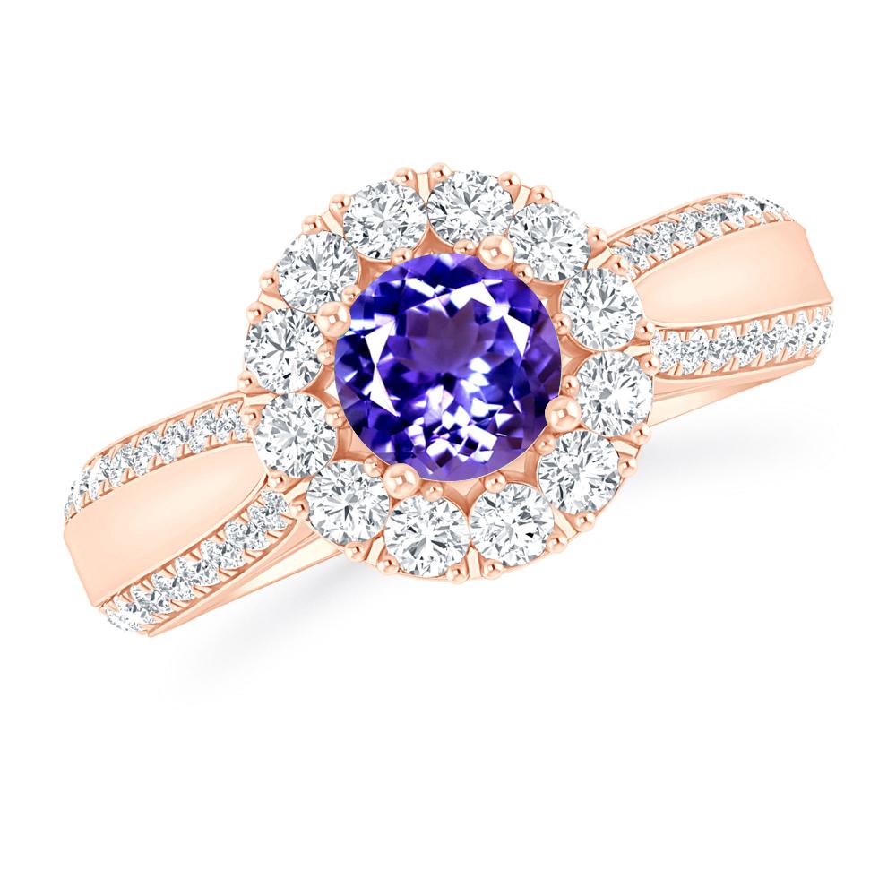 Rose Gold - Tanzanite