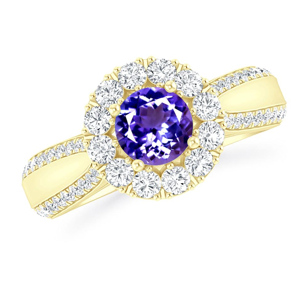 Yellow Gold - Tanzanite