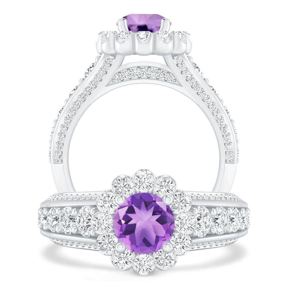 White Gold - Amethyst