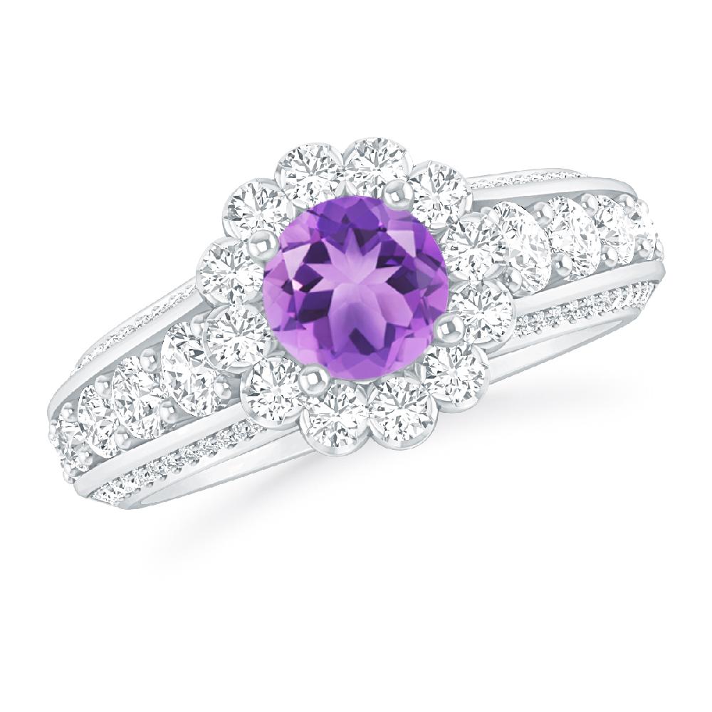 White Gold - Amethyst