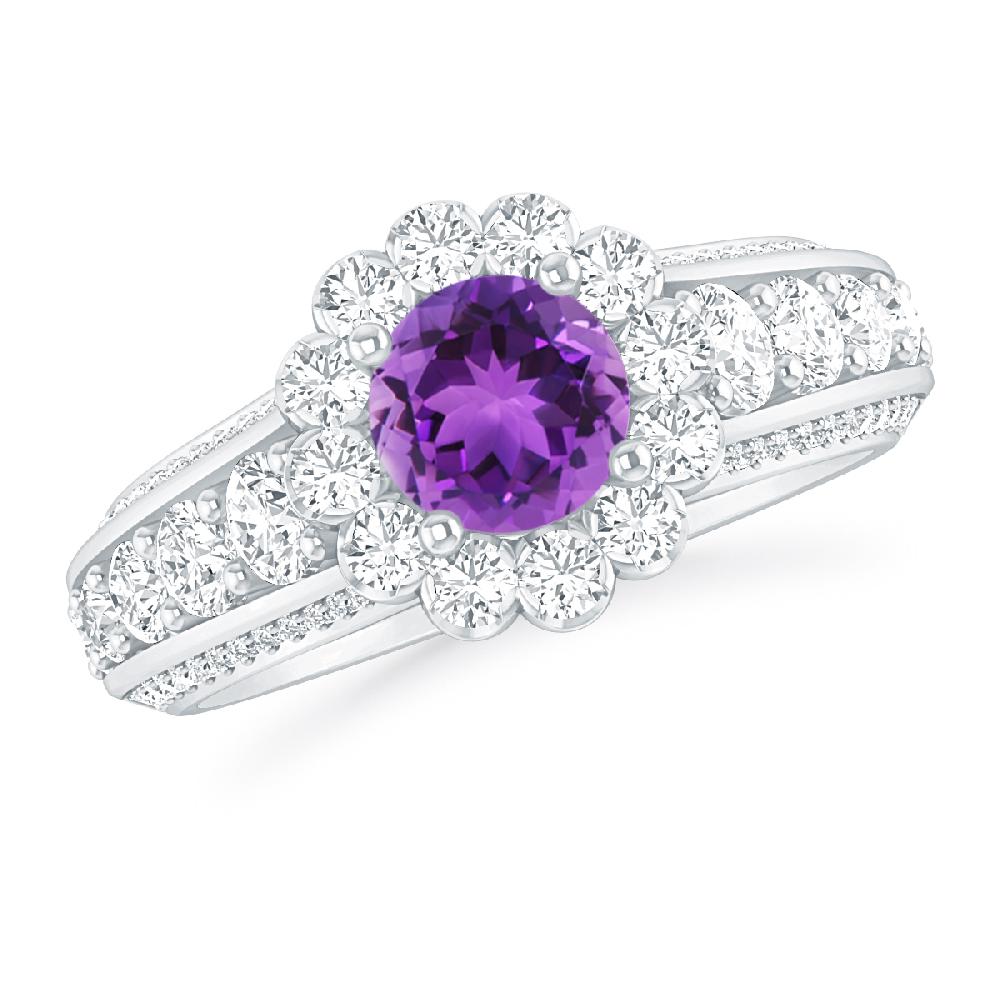 White Gold - Amethyst