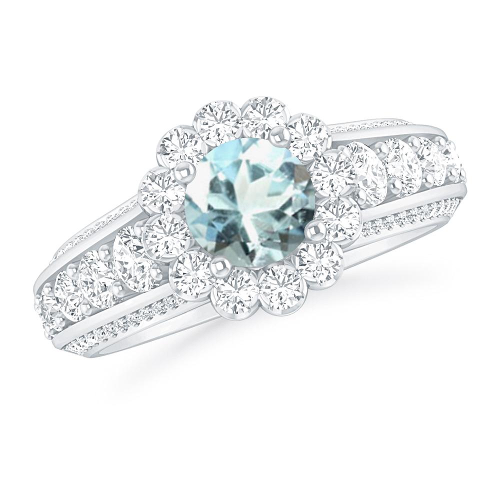 White Gold - Aquamarine