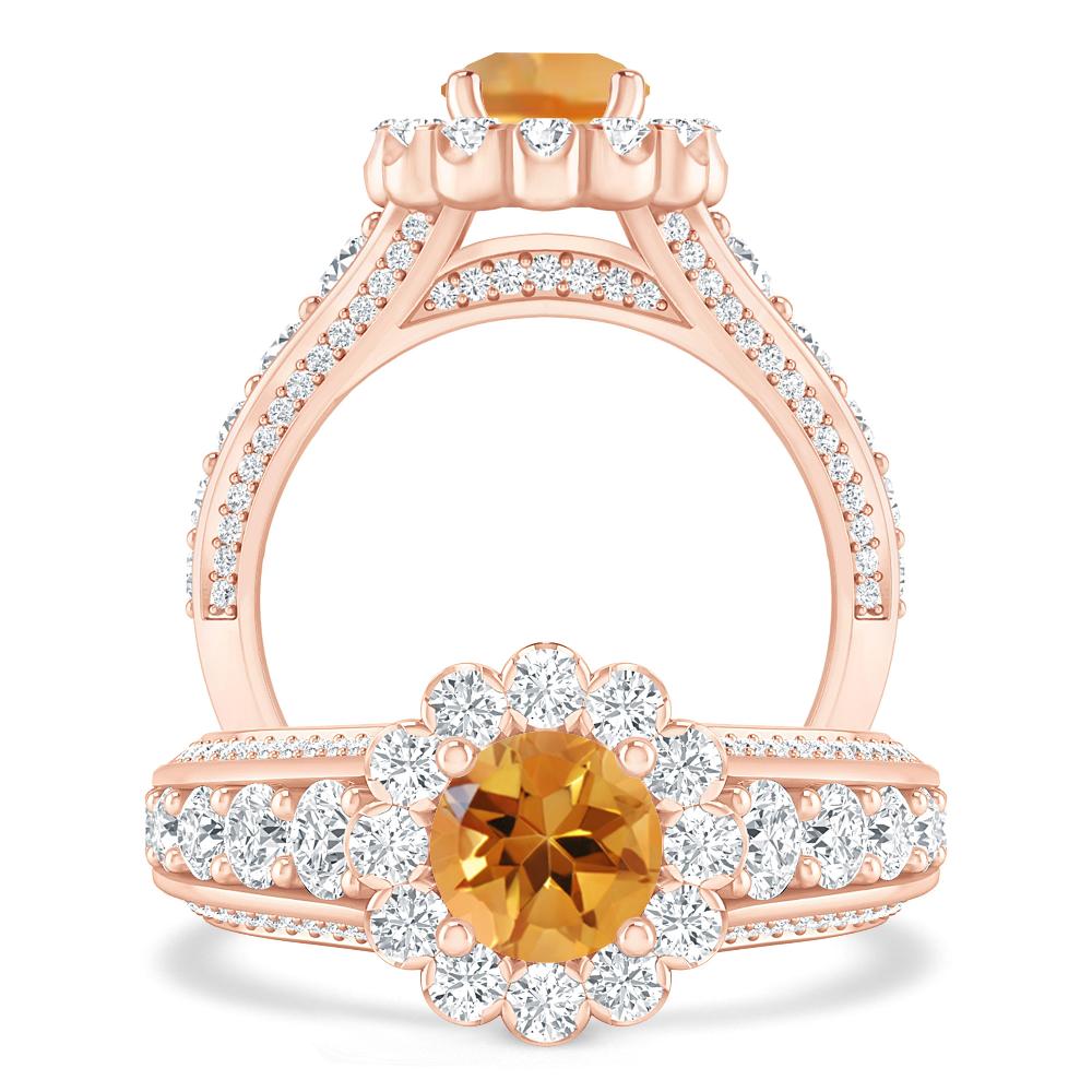 Rose Gold - Citrine