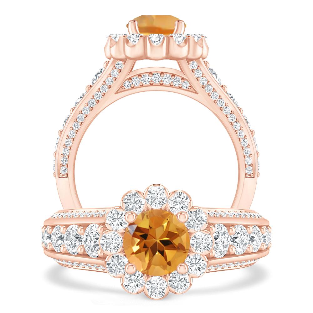 Rose Gold - Citrine