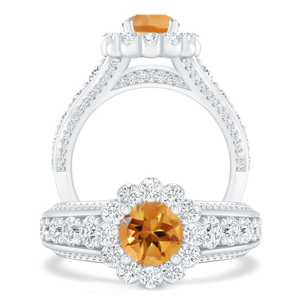 White Gold - Citrine