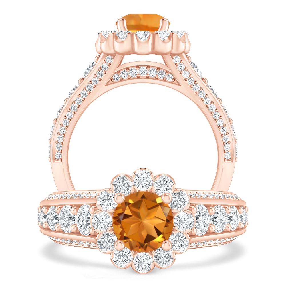 Rose Gold - Citrine