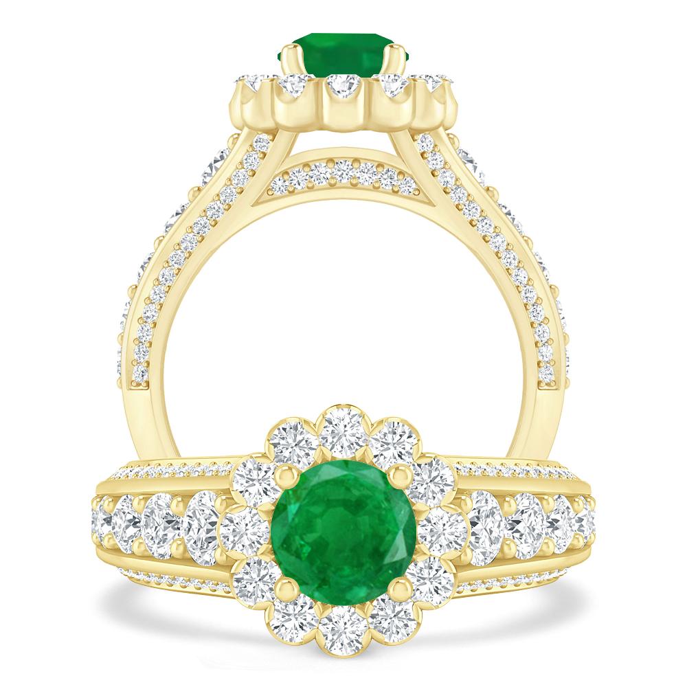 Yellow Gold - Emerald