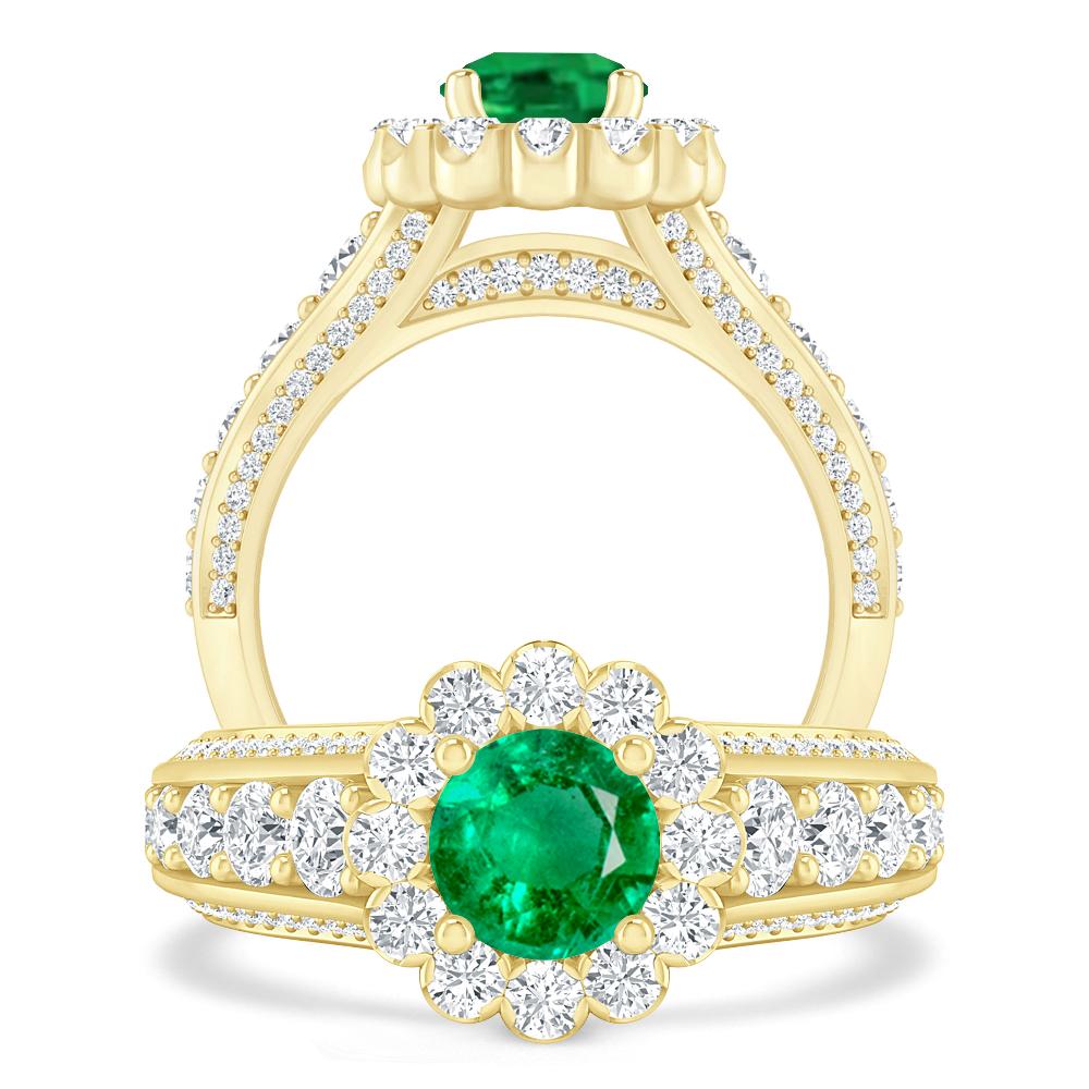 Yellow Gold - Emerald