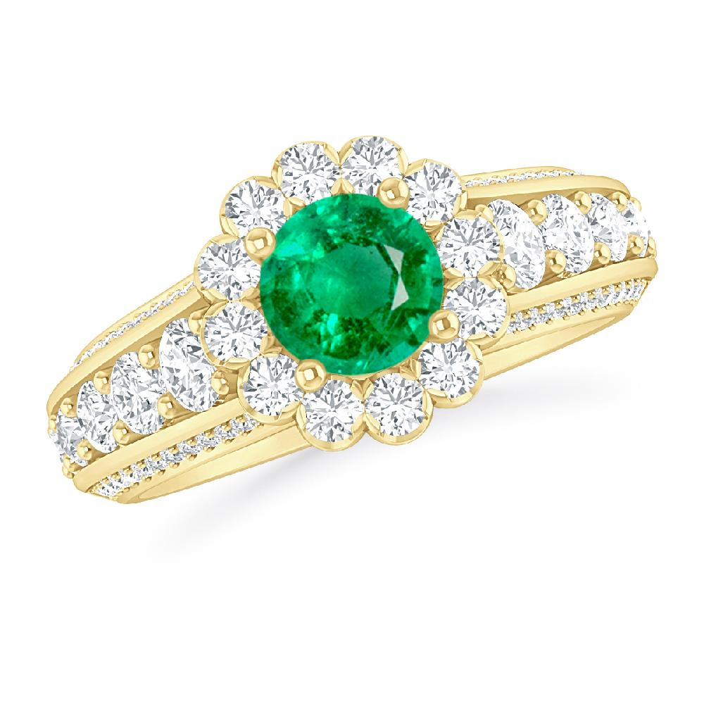 Yellow Gold - Emerald