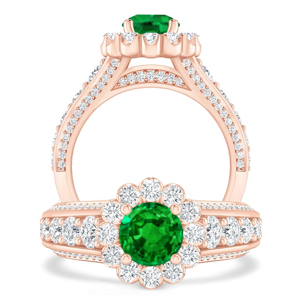 Rose Gold - Emerald