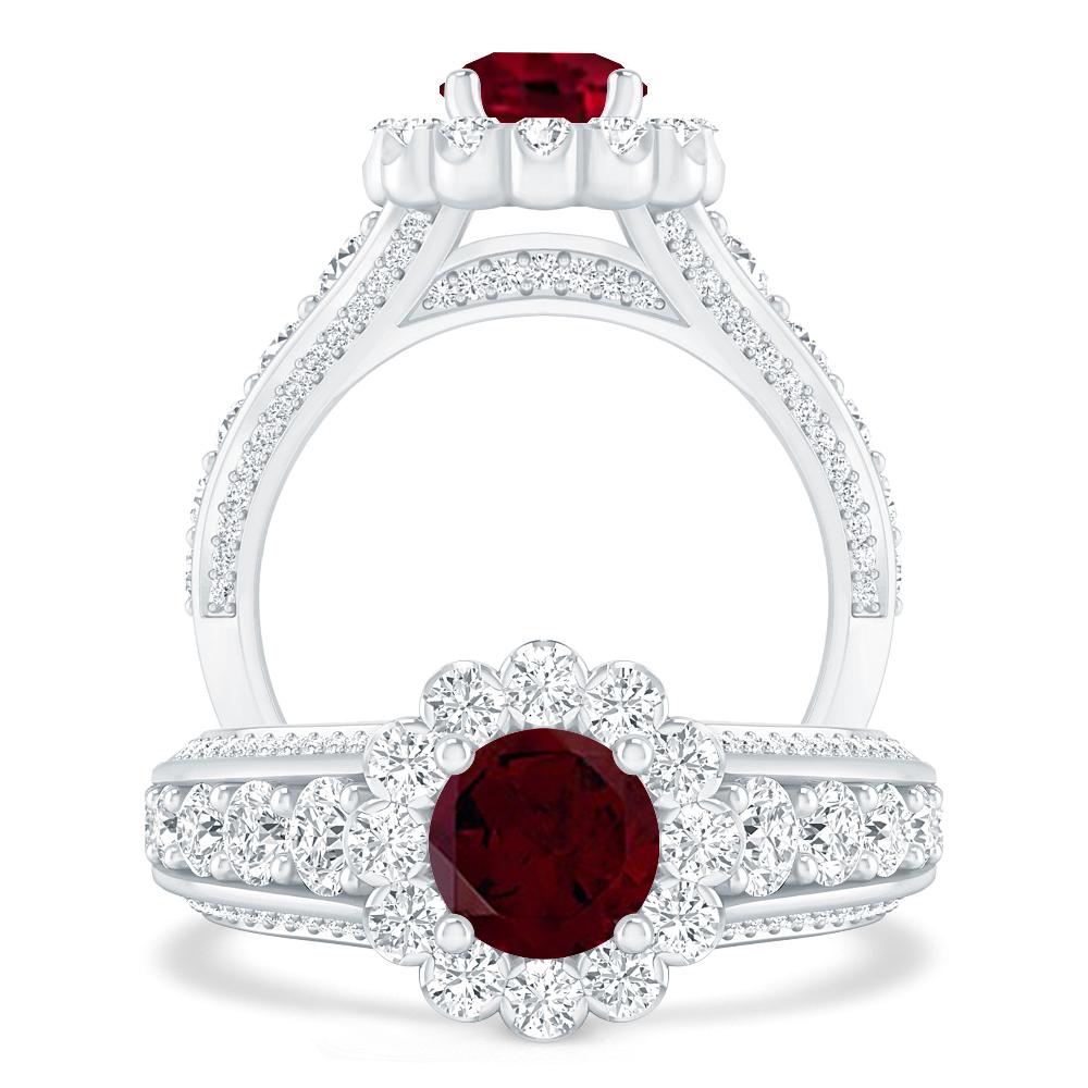 White Gold - Garnet