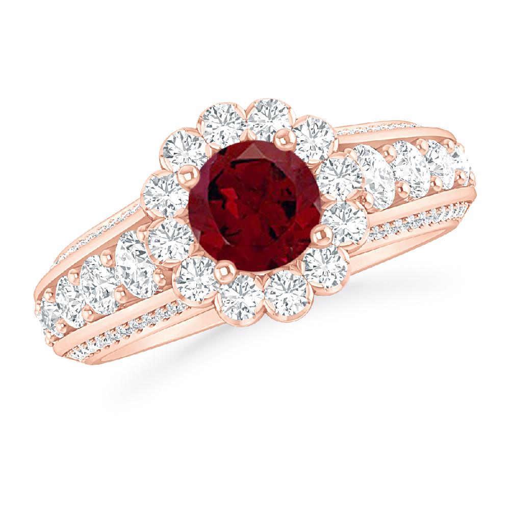 Rose Gold - Garnet