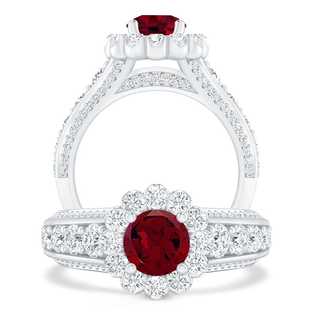 White Gold - Garnet