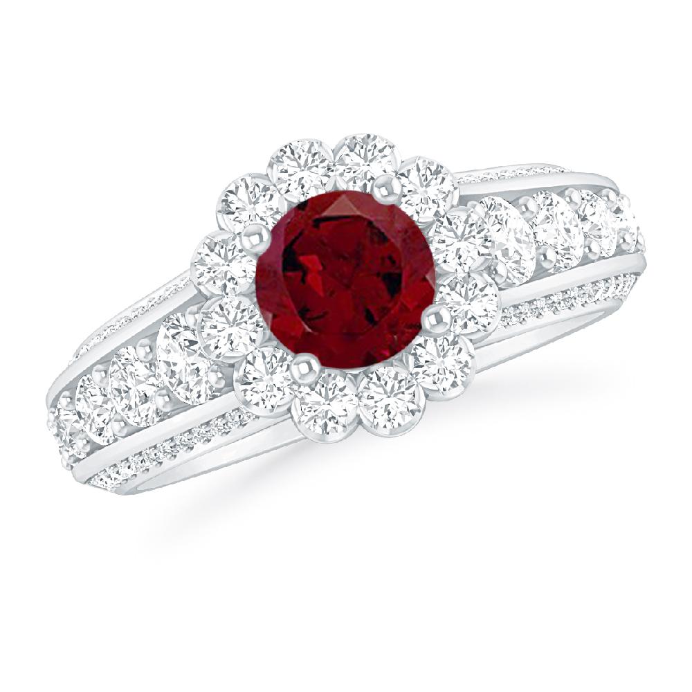 White Gold - Garnet