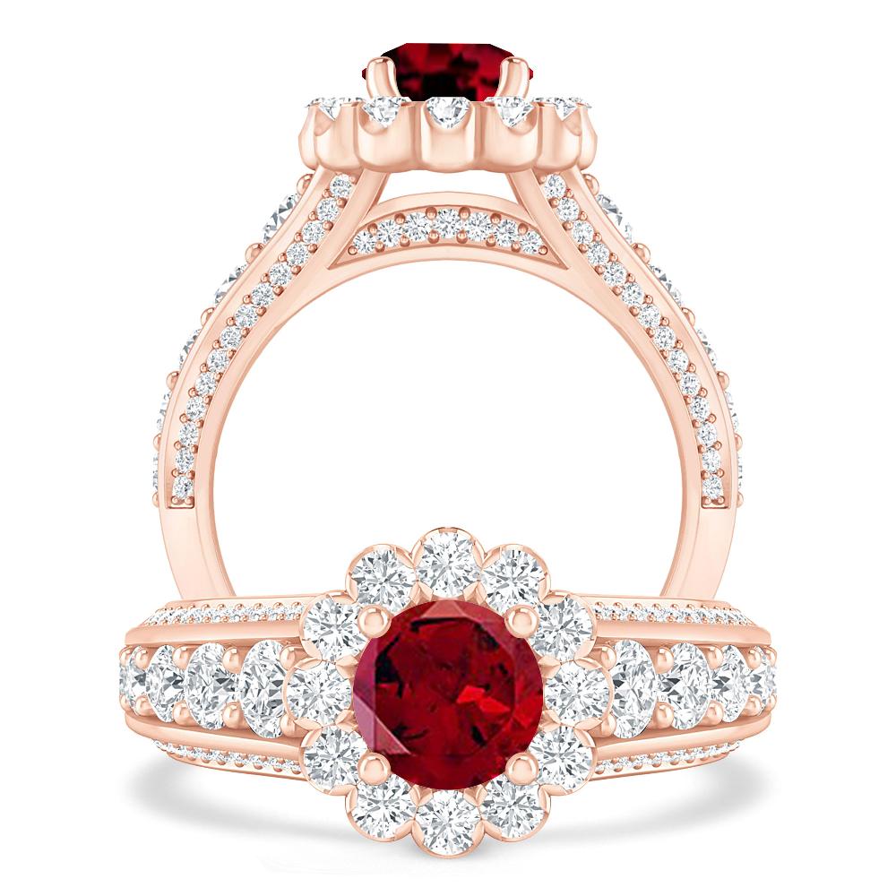 Rose Gold - Garnet